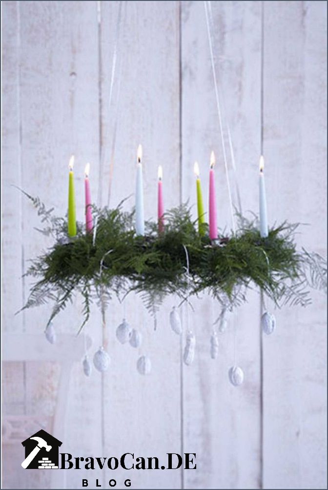 Adventskranz länger ideen - Die besten Ideen für einen länglichen Adventskranz