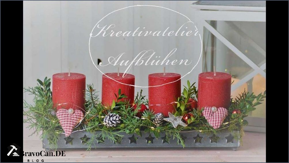 Adventskranz länger ideen - Die besten Ideen für einen länglichen Adventskranz