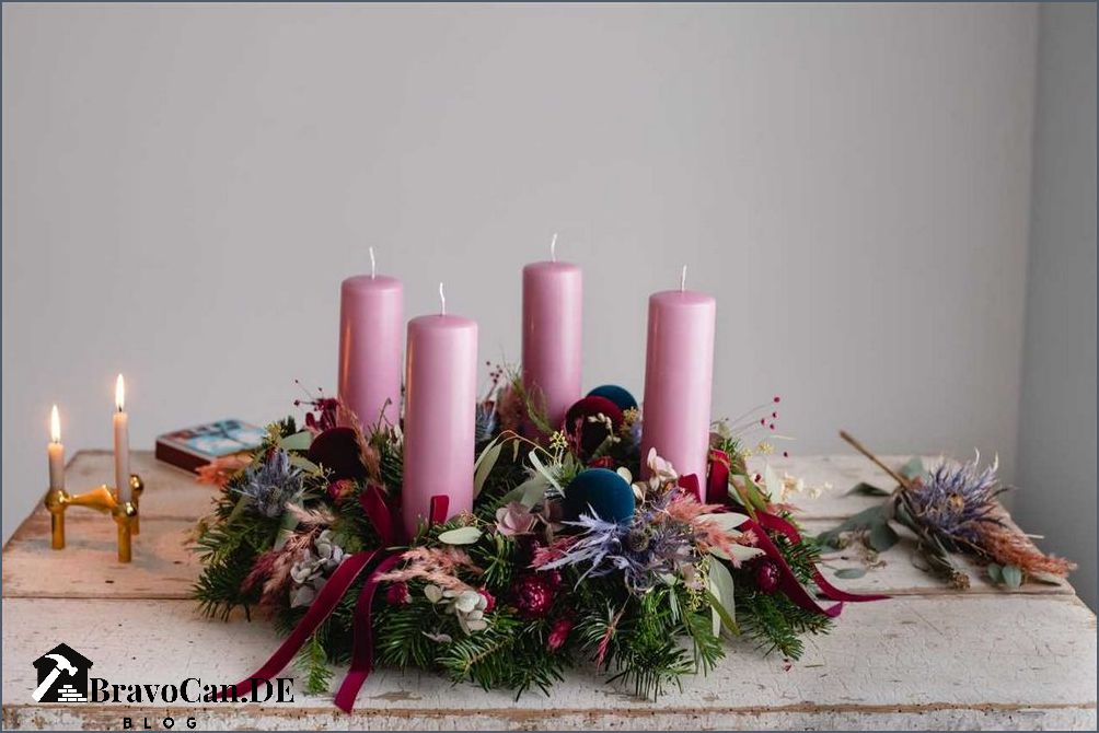 Adventskranz länger ideen - Die besten Ideen für einen länglichen Adventskranz