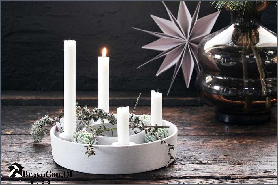Adventskranz Schale dekorieren - Tipps und Ideen für eine festliche Weihnachtsdekoration