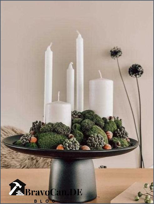 Adventskranz Schale dekorieren - Tipps und Ideen für eine festliche Weihnachtsdekoration