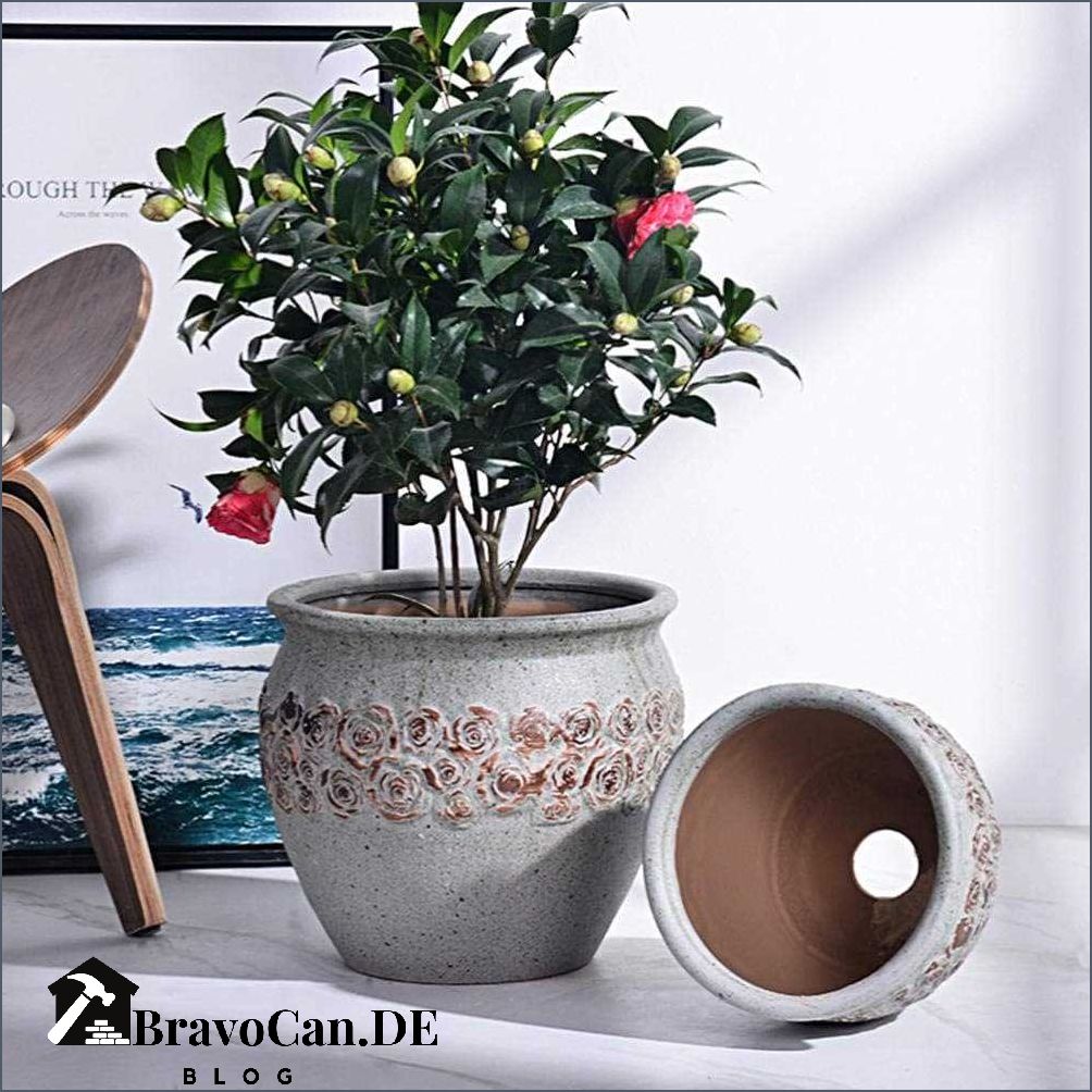 Blumentöpfe Mit Untersetzer - Übertöpfe Aus Kunststoff Für Innen Und Außen