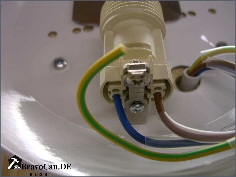 Lampen anschließen 2 Kabel richtig verbinden Bravocan.DE