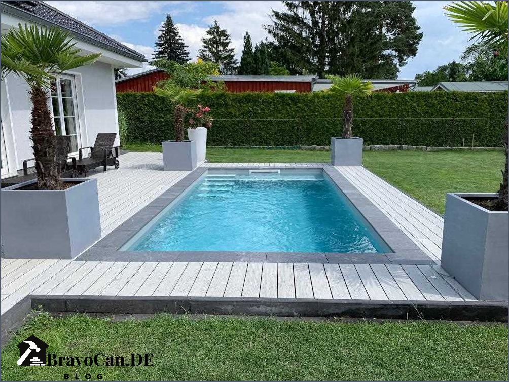 Pool Umrandung Bambus