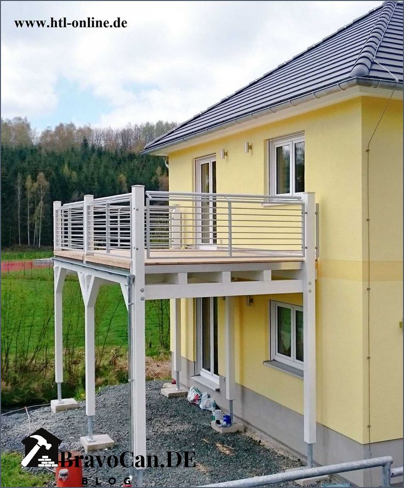 Balkon aus Holz anbauen Tipps und Ideen für die Balkonkonstruktion