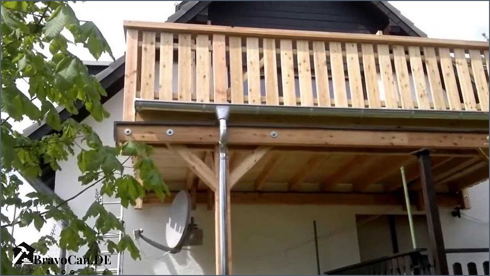 Balkon aus Holz anbauen Tipps und Ideen für die Balkonkonstruktion