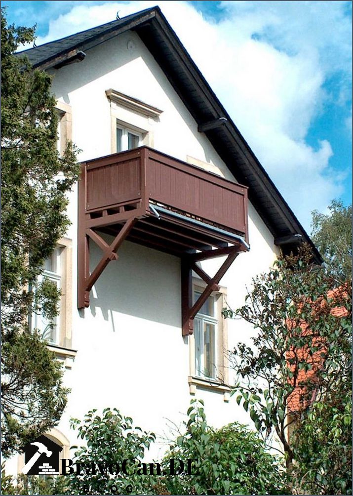 Balkon aus Holz anbauen Tipps und Ideen für die Balkonkonstruktion