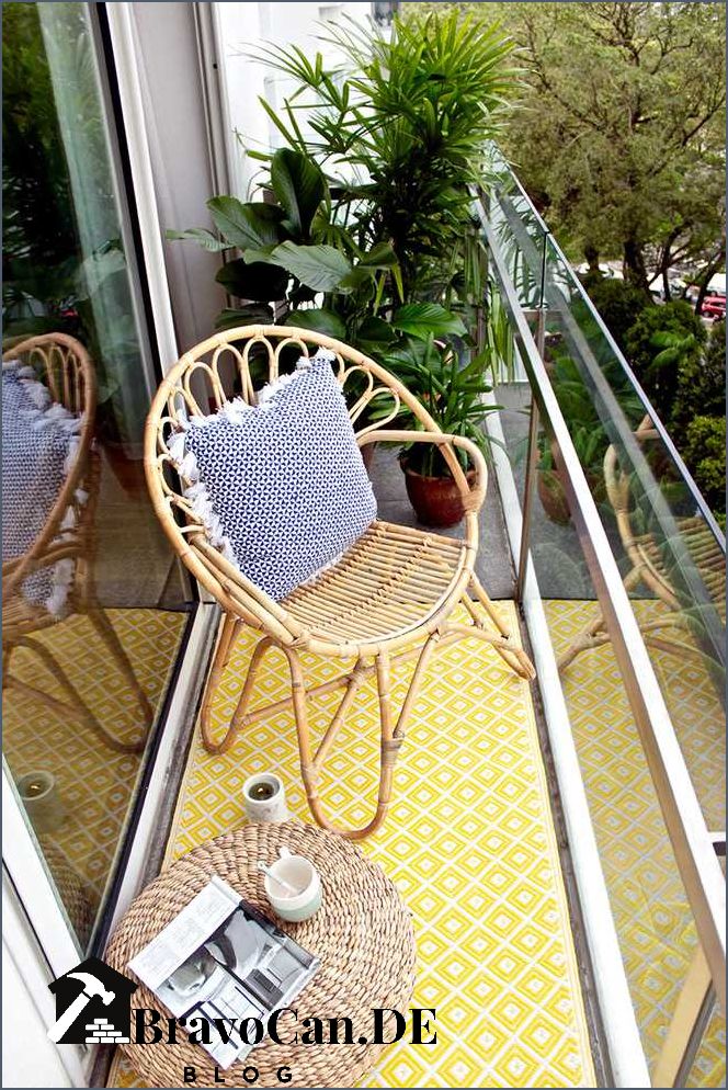 Balkonmöbel schmaler Balkon Platzsparende Lösungen für kleine Balkone
