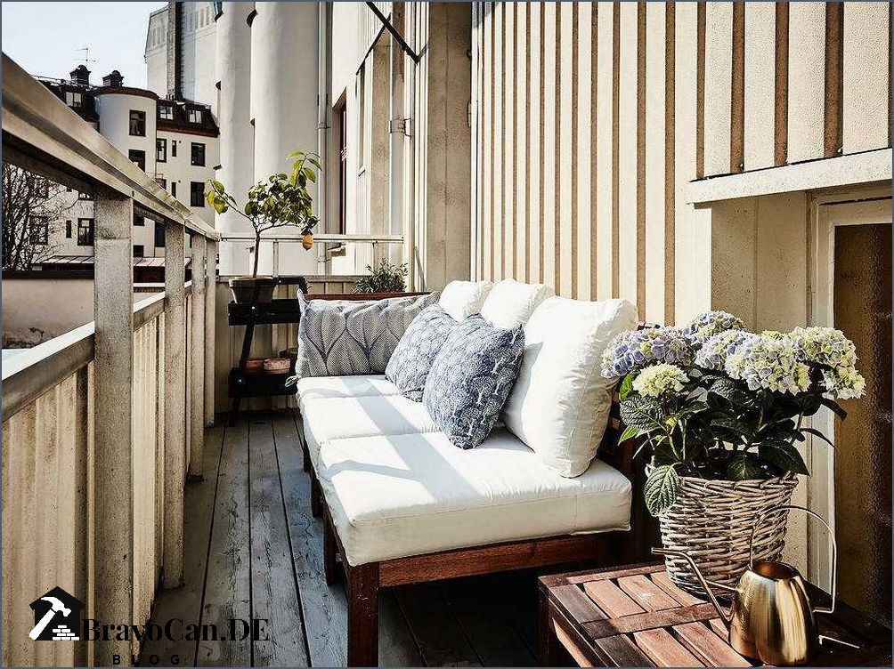 Balkonmöbel schmaler Balkon Platzsparende Lösungen für kleine Balkone