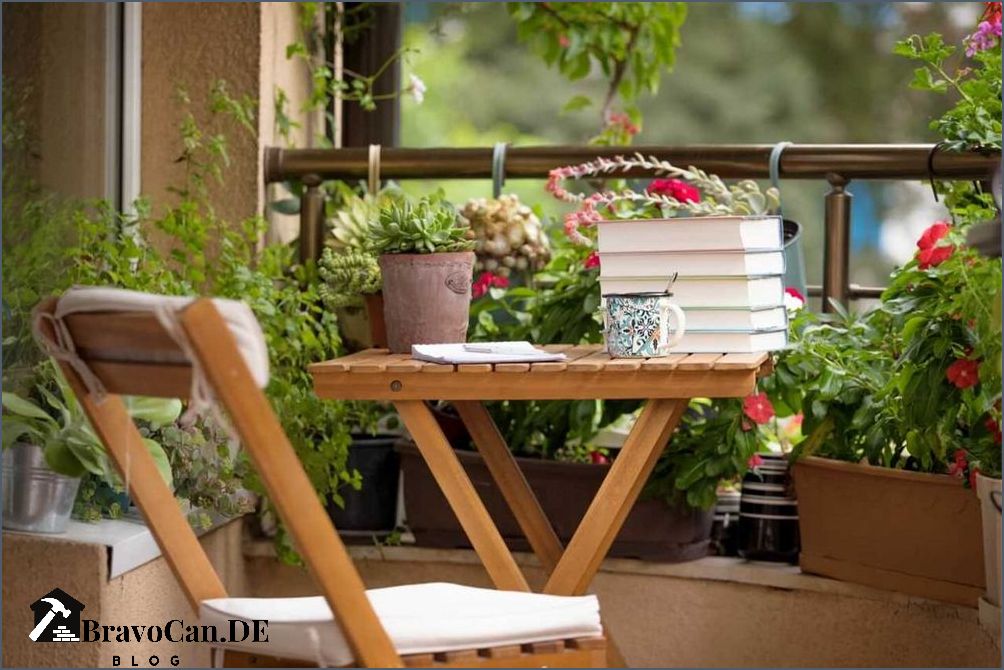 Balkonmöbel schmaler Balkon Platzsparende Lösungen für kleine Balkone