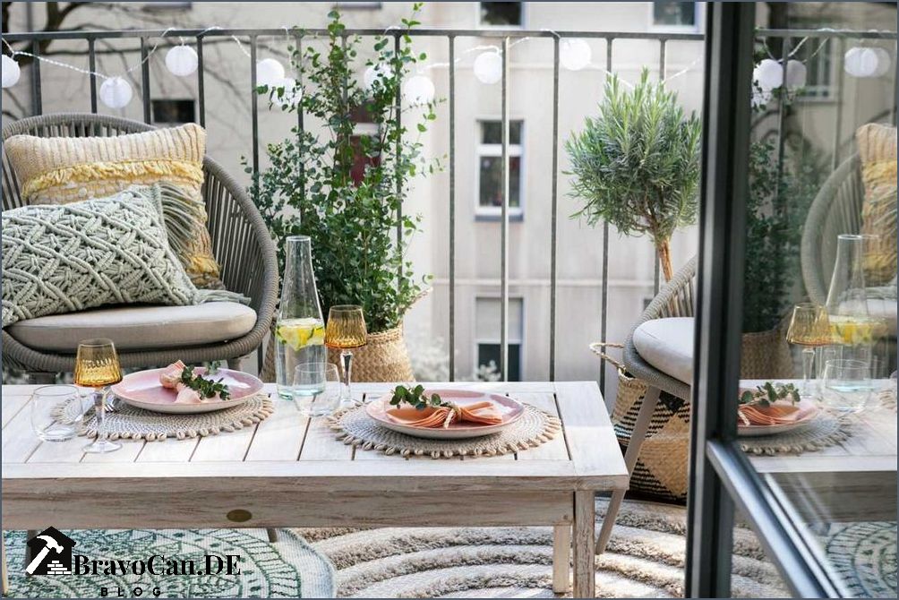 Balkonmöbel schmaler Balkon Platzsparende Lösungen für kleine Balkone