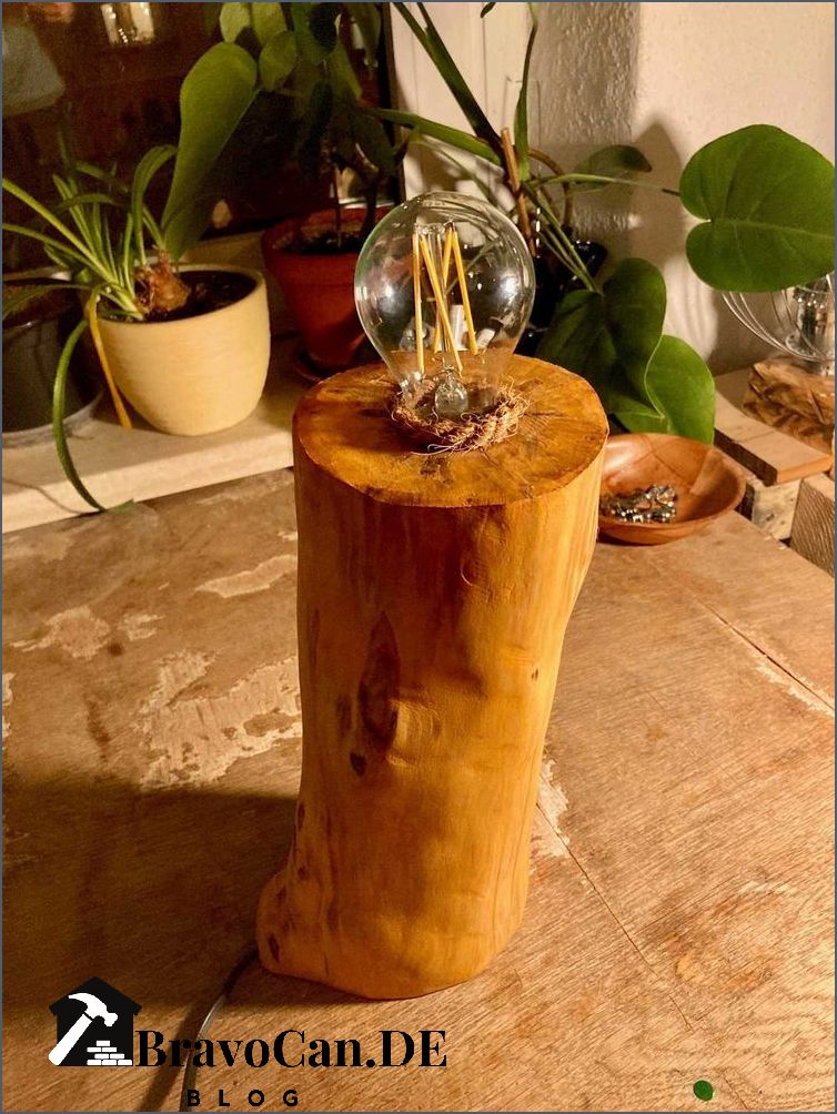 Baumstamm Lampe Stehend