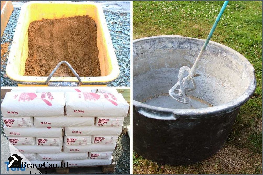 Beton Mischen Sand Oder Kies