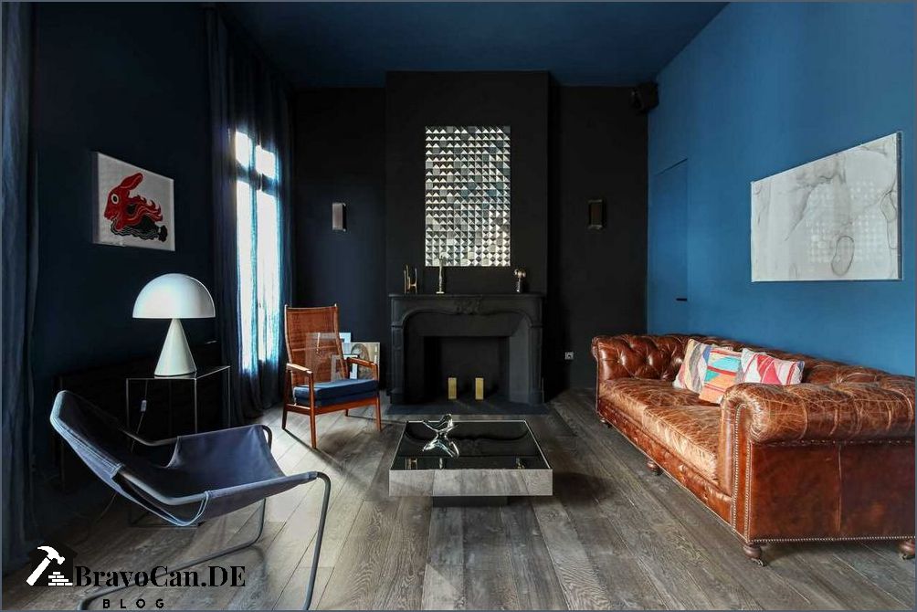 Blaue Wand im Wohnzimmer Ideen und Tipps für die perfekte Gestaltung