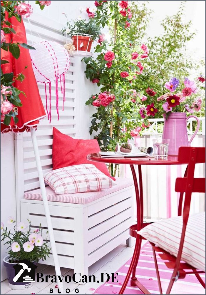Blumenkästen am Balkon - Tipps für eine Terrasse im Untergeschoss