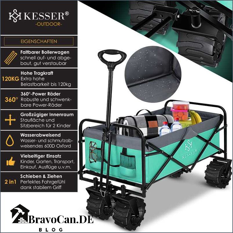 Bollerwagen faltbar 100 kg - der ideale Begleiter für Ausflüge Bollerwagen faltbar 100 kg - der ideale Begleiter für Ausflüge