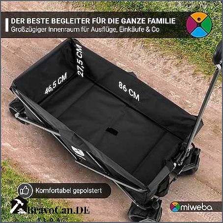 Bollerwagen faltbar 100 kg - der ideale Begleiter für Ausflüge Bollerwagen faltbar 100 kg - der ideale Begleiter für Ausflüge
