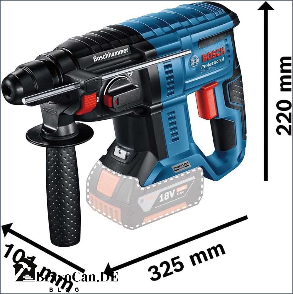 Bosch Professional GBH 18V-21 Leistungsstarker Akku-Bohrhammer für Profis