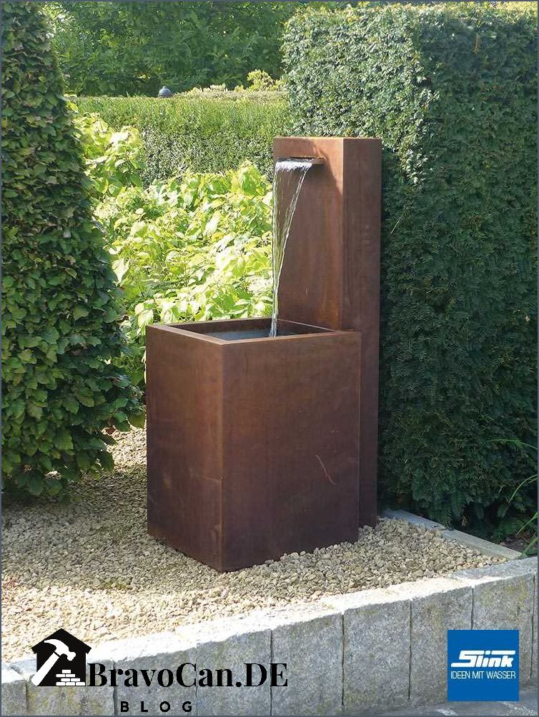 Brunnen aus Cortenstahl Einzigartige Kunstwerke für den Garten Brunnen aus Cortenstahl Einzigartige Kunstwerke für den Garten