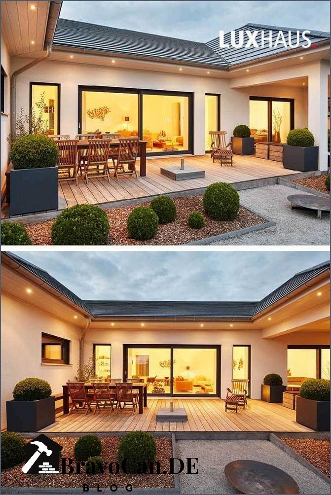 Bungalow in U-Form Ein modernes und praktisches Wohnkonzept