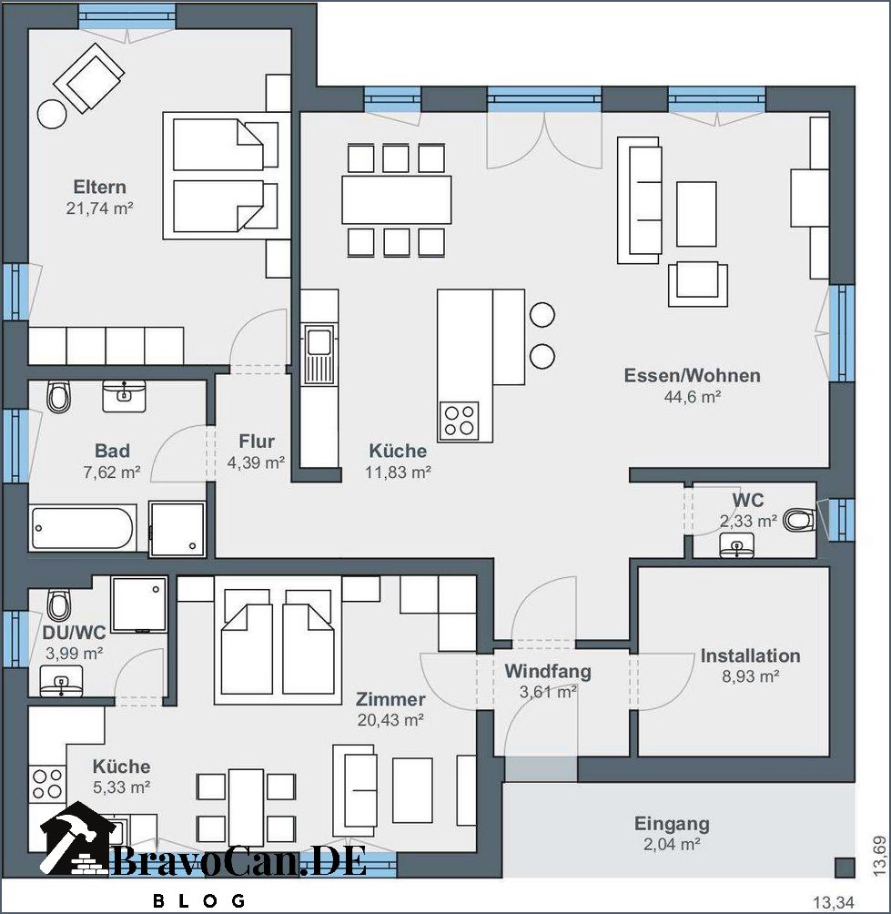 Bungalow mit Einliegerwohnung - Platzsparende Wohnlösungen Bungalow mit Einliegerwohnung - Platzsparende Wohnlösungen