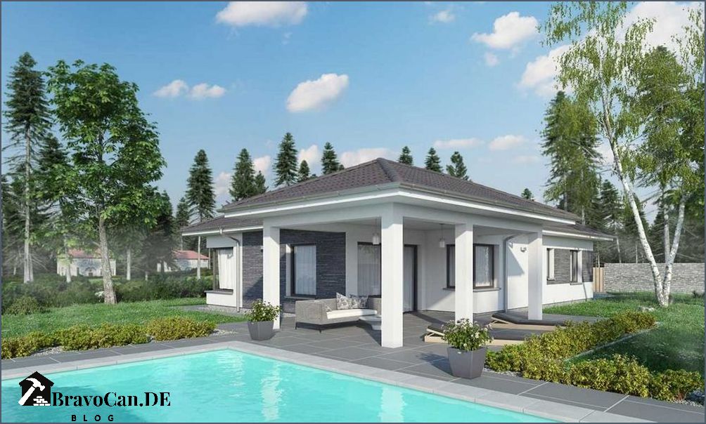 Bungalow mit überdachter Terrasse - Erholung und Komfort im Freien