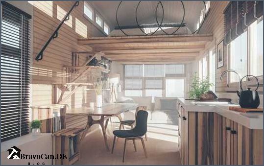 Kleines Tiny House Platzsparendes Wohnen im Miniaturformat Kleines Tiny House Platzsparendes Wohnen im Miniaturformat