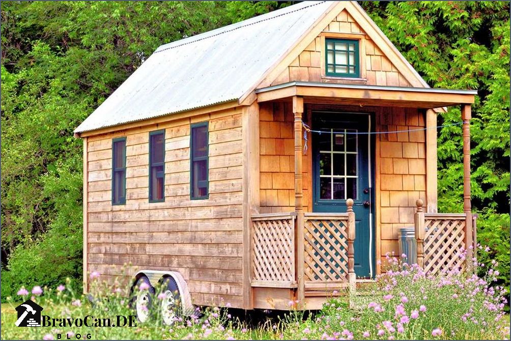 Kleines Tiny House Platzsparendes Wohnen im Miniaturformat Kleines Tiny House Platzsparendes Wohnen im Miniaturformat