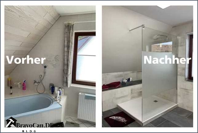 Dusche statt Badewanne Vorher-Nachher Vergleich Dusche statt Badewanne Vorher-Nachher Vergleich