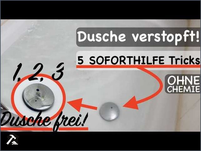 Dusche verstopft Wasser läuft nicht ab - Was tun
