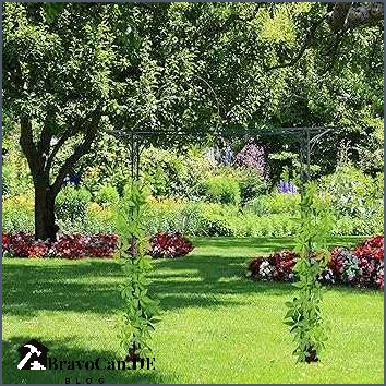 Eckiger Rosenbogen aus Metall stilvolle Gartendekoration für jeden Garten