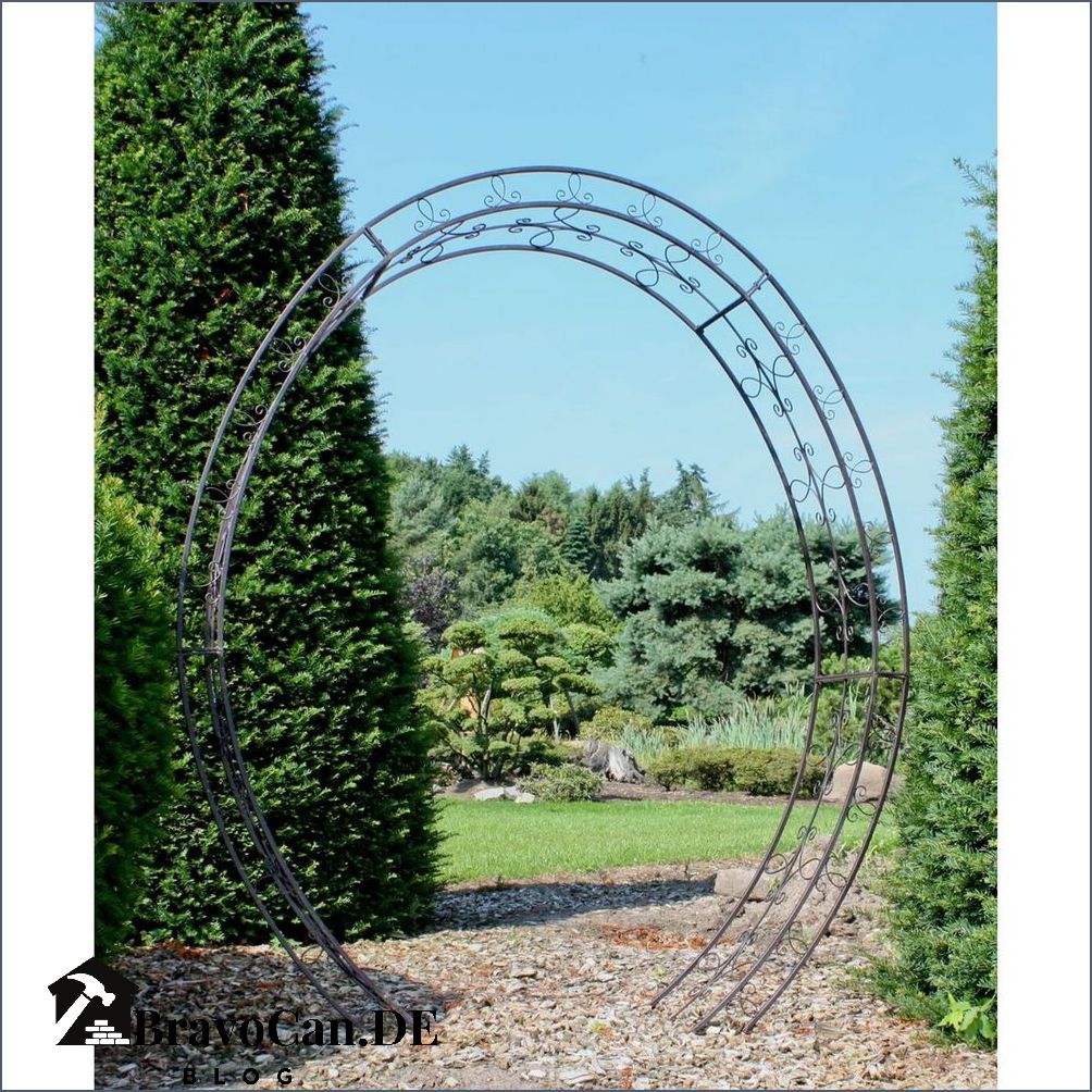 Eckiger Rosenbogen aus Metall stilvolle Gartendekoration für jeden Garten