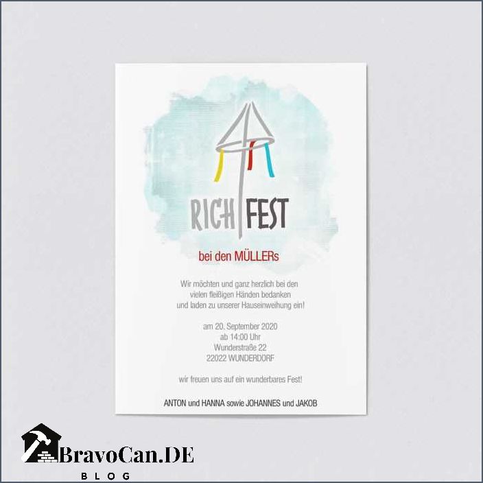 Eigene Richtfest-Einladungen gestalten Tipps und Ideen Eigene Richtfest-Einladungen gestalten Tipps und Ideen