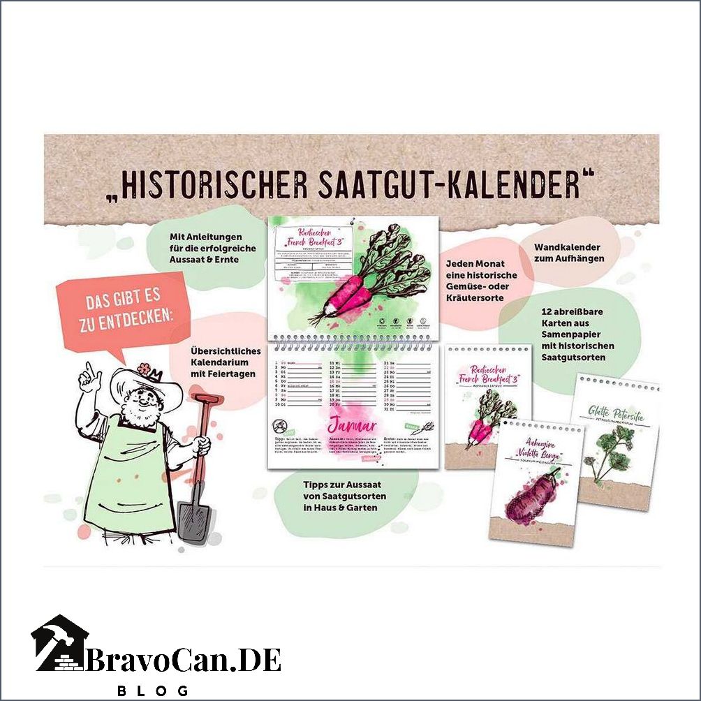 Wunderbar Einpflanzbarer Kalender 2023 Bilder