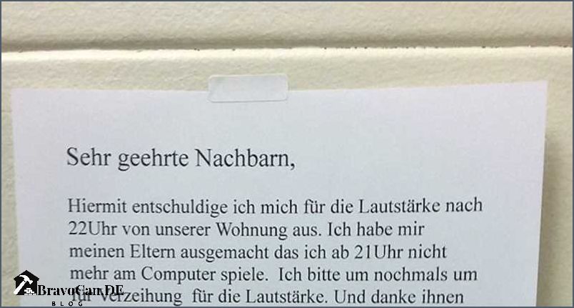 Entschuldigung Nachbarn Wegen Baularm