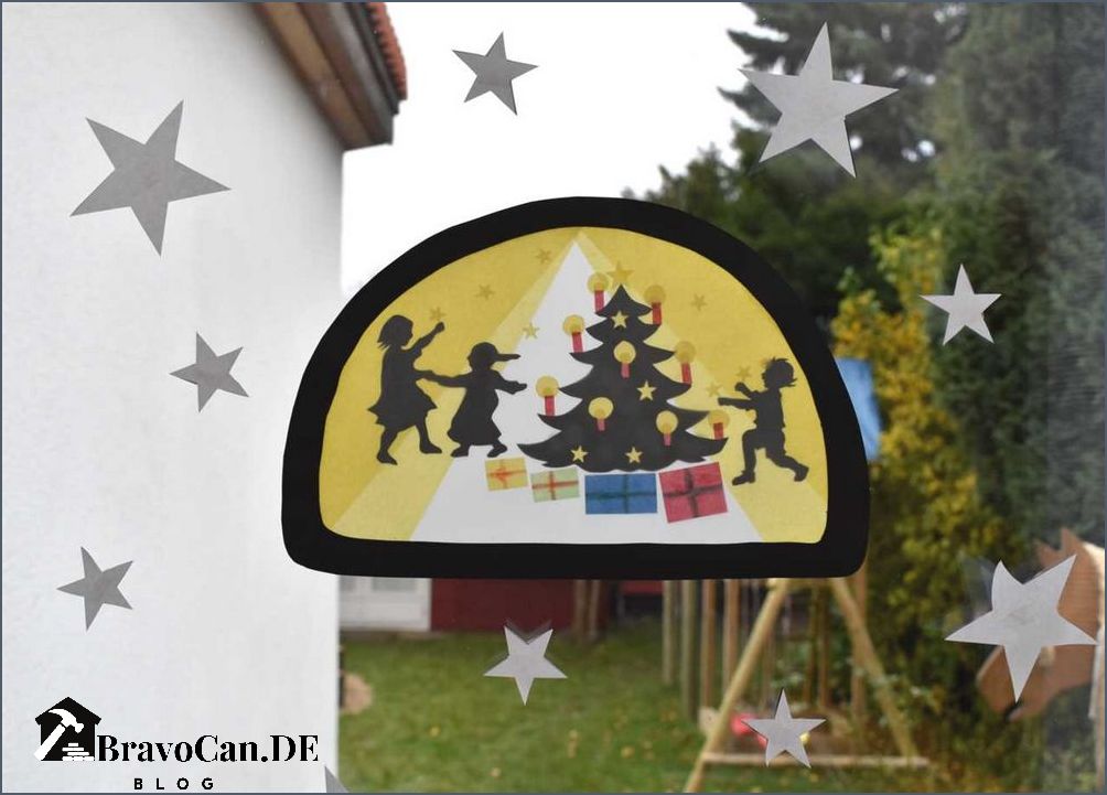 Fensterdeko Weihnachten für Kinder - Ideen und Anleitungen