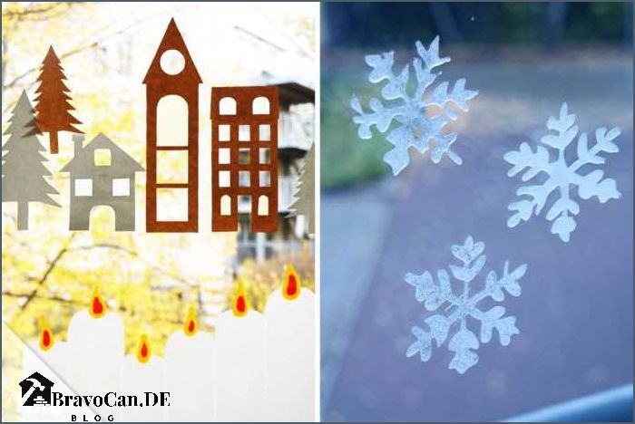 Fensterdeko Weihnachten für Kinder - Ideen und Anleitungen
