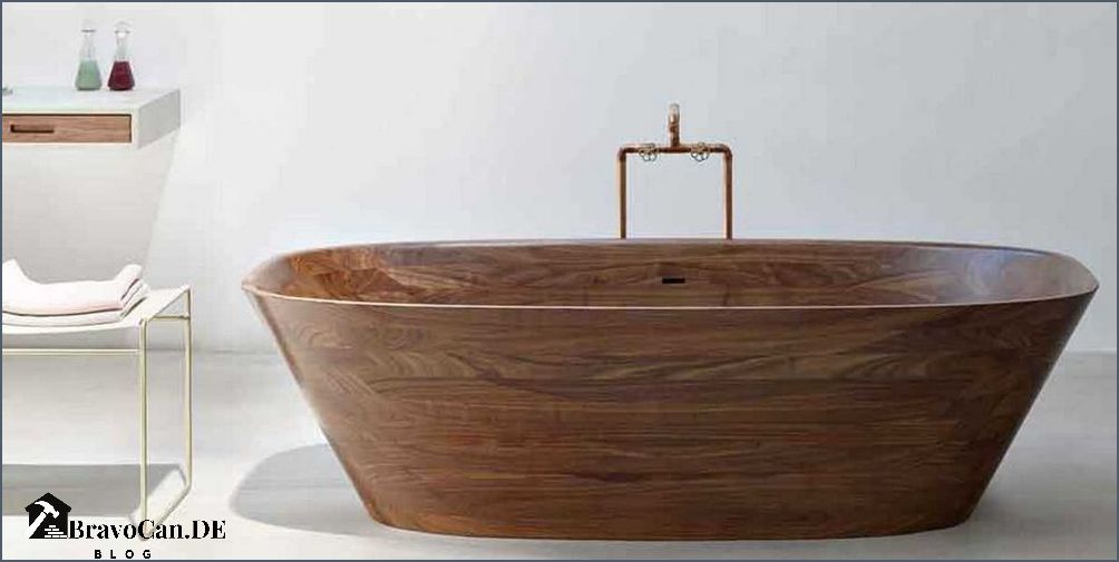 Freistehende Badewanne aus Holz - Luxus und Natur in Ihrem Badezimmer