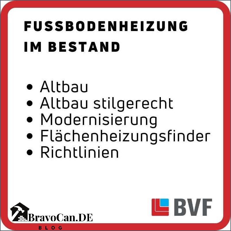 Fußbodenheizung Leistung pro m2 - Was Sie wissen sollten