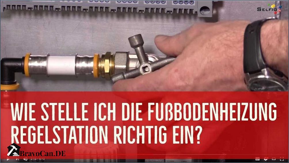 Fußbodenheizung richtig einstellen Tipps und Tricks