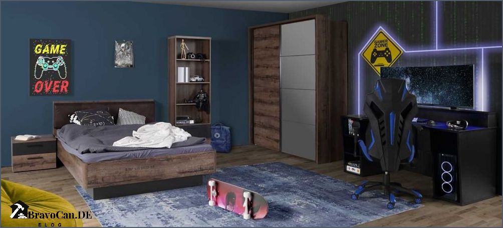 Gaming-Zimmer mit Bett Die perfekte Kombination für Gamer Gaming-Zimmer mit Bett Die perfekte Kombination für Gamer
