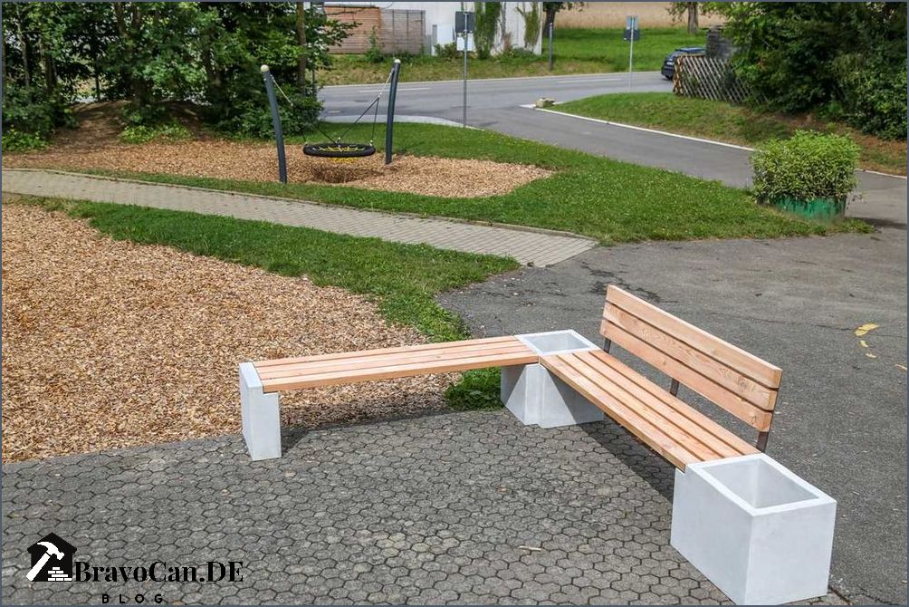 Gartenbank aus Pflanzsteinen Robuste Sitzgelegenheit für Ihren Garten