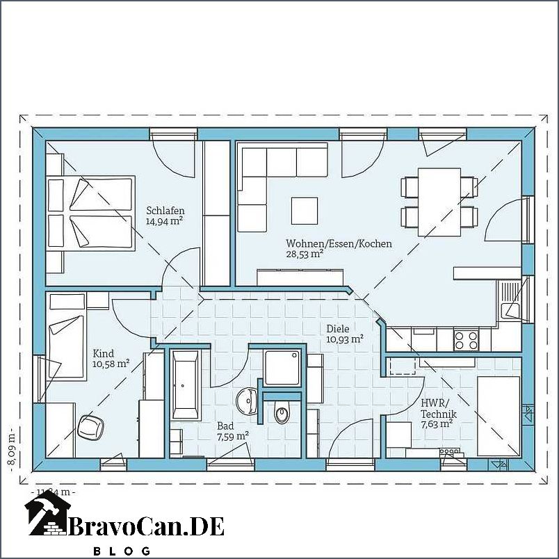 Grundriss Haus 5 x 10 m Ideen und Tipps für den perfekten Grundriss Grundriss Haus 5 x 10 m Ideen und Tipps für den perfekten Grundriss