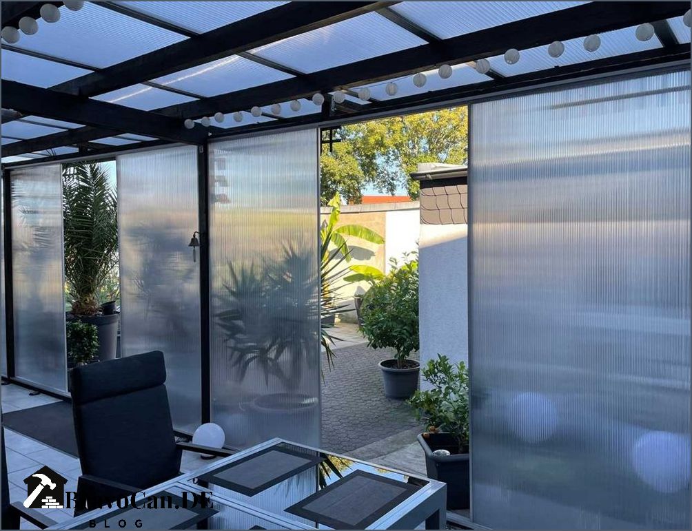 Terrassenuberdachung Seitenwand Selber Bauen