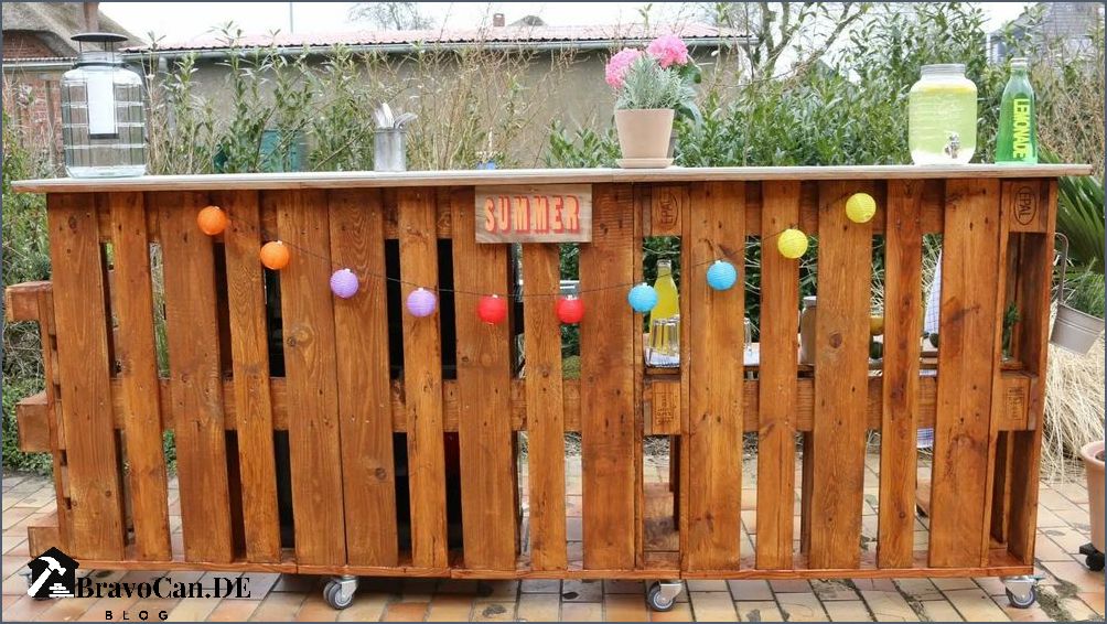 Bar aus Paletten bauen Ideen und Anleitungen für DIY-Palettenbars Bar aus Paletten bauen Ideen und Anleitungen für DIY-Palettenbars
