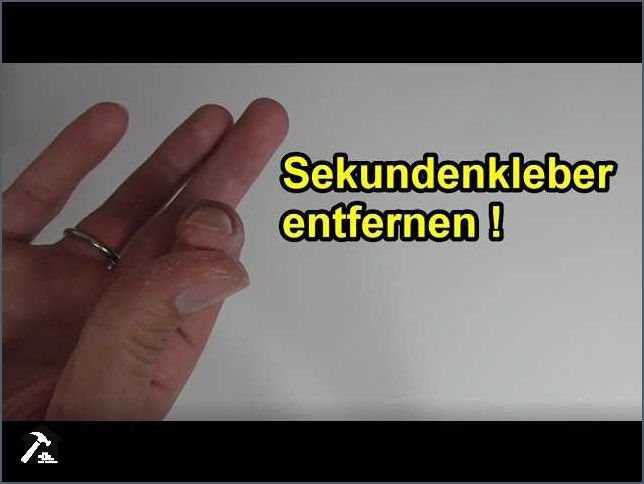 Getrockneten Sekundenkleber entfernen - Tipps und Tricks