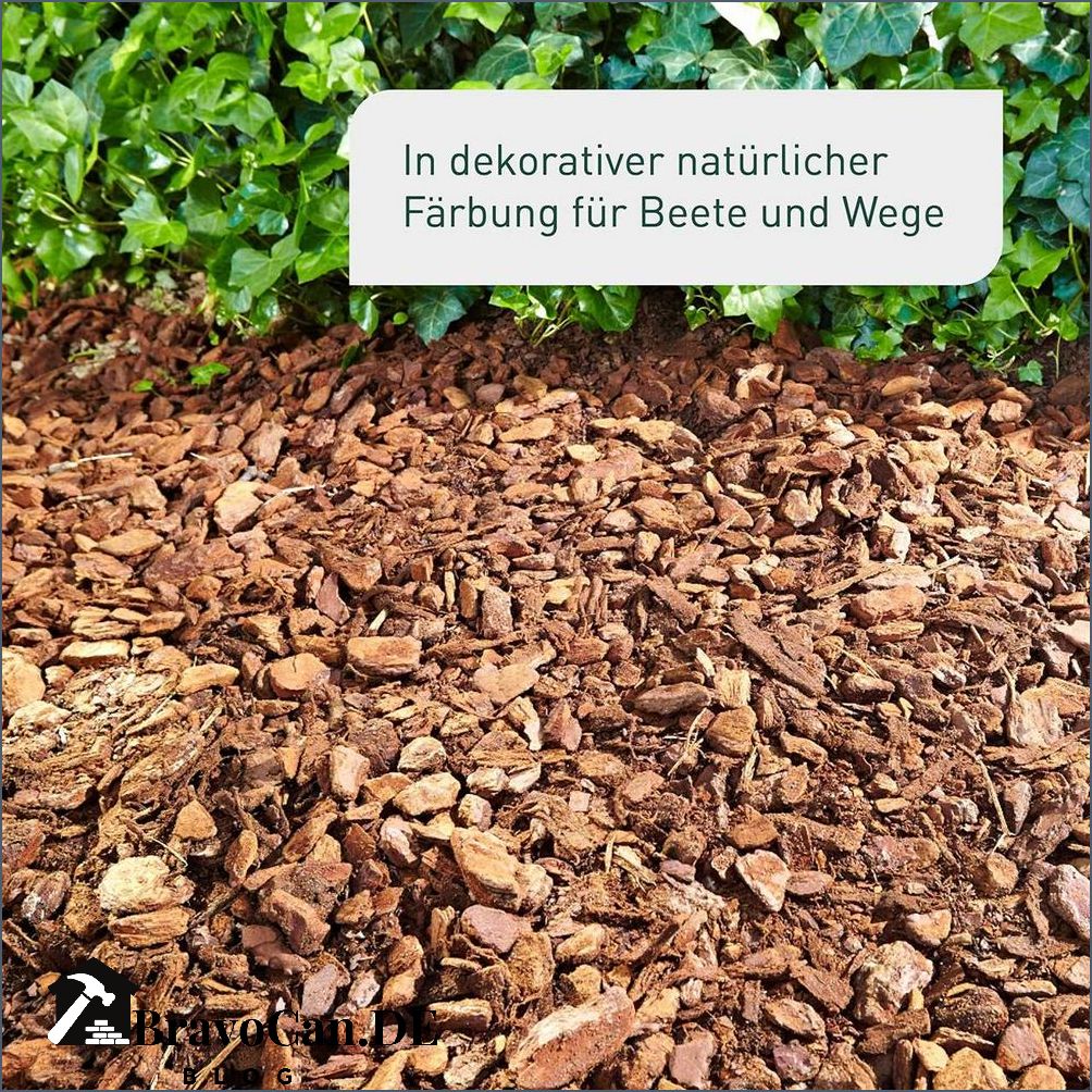 Grobe Pinienrinde 40-60 mm - Hochwertige Bodenbedeckung für Ihren Garten
