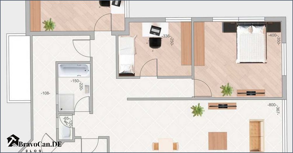 Was Kostet Eine 60 Qm Wohnung Miete Grundriss Bungalow 60 qm Ideale Raumaufteilung für Ihr Zuhause