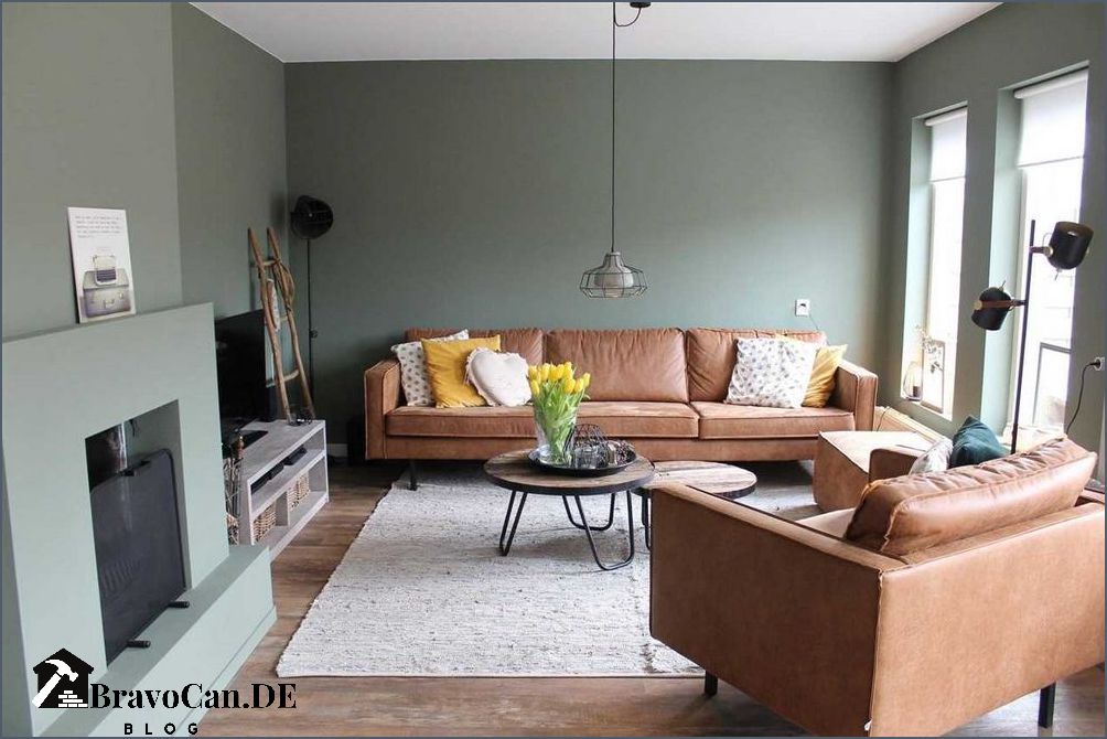 Grüne Wand im Wohnzimmer Tipps und Ideen für eine natürliche und frische Atmosphäre
