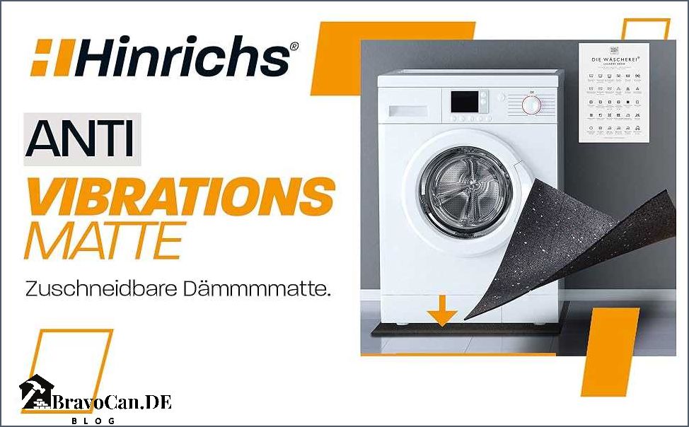 Gummimatten für Waschmaschinen Schutz und Lärmdämmung für Ihre Waschmaschine